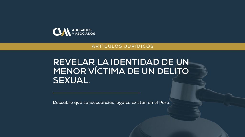 Revelar la identidad de un menor víctima de un delito sexual